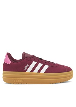 Sneakersy adidas VL Court Bold IH4780 Bordowy ze sklepu eobuwie.pl w kategorii Buty sportowe dziecięce - zdjęcie 183545693