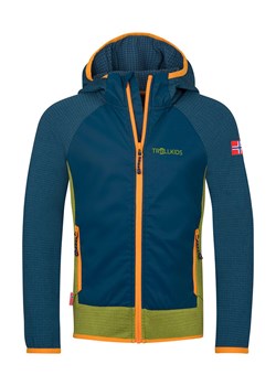 Trollkids Kurtka polarowa "Seiland" w kolorze niebiesko-oliwkowo-pomarańczowym ze sklepu Limango Polska w kategorii Kurtki chłopięce - zdjęcie 183548914