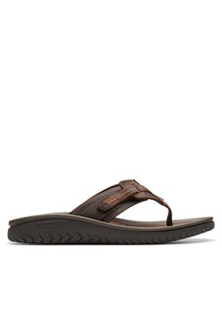Clarks Japonki Wesley Sun 26176987 Brązowy ze sklepu MODIVO w kategorii Klapki męskie - zdjęcie 183550543