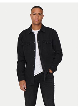 Only & Sons Koszula jeansowa Bane 22023247 Szary Regular Fit ze sklepu MODIVO w kategorii Koszule męskie - zdjęcie 183551361