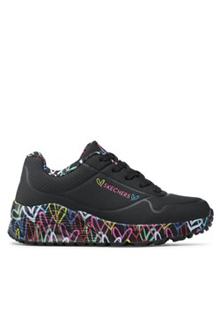Skechers Sneakersy Uno Lite Lovely Luv 314976L/BKMT Czarny ze sklepu MODIVO w kategorii Buty sportowe dziecięce - zdjęcie 183551391