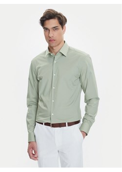 BOSS Koszula H-Hank 50469345 Zielony Slim Fit ze sklepu MODIVO w kategorii Koszule męskie - zdjęcie 183551454