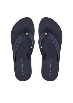 Tommy Hilfiger Japonki Hilfiger Webbing Beach Sandal FW0FW08515 Granatowy ze sklepu MODIVO w kategorii Klapki damskie - zdjęcie 183551464