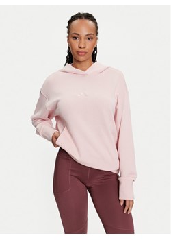 adidas Bluza ALL SZN French Terry IY6812 Różowy Loose Fit ze sklepu MODIVO w kategorii Bluzy damskie - zdjęcie 183551503