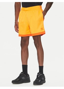 adidas Szorty sportowe Mock Eyelet JP1103 Żółty Regular Fit ze sklepu MODIVO w kategorii Spodenki męskie - zdjęcie 183551504