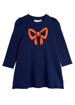 MINI RODINI Sukienka codzienna Bow 2515011360 Granatowy Regular Fit ze sklepu MODIVO w kategorii Sukienki dziewczęce - zdjęcie 183551512