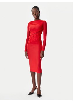 PINKO Sukienka koktajlowa 104838 A2H1 R48 Czerwony Slim Fit ze sklepu MODIVO w kategorii Sukienki - zdjęcie 183551590
