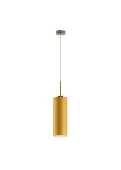 Nowoczesna lampa wisząca do salonu musztardowa ELBA ze sklepu Lysne w kategorii Lampy wiszące - zdjęcie 183553401