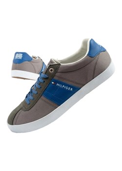 Buty Tommy Hilfiger FM56821095 039 szare ze sklepu ButyModne.pl w kategorii Trampki męskie - zdjęcie 183553844
