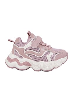 Inna Sneakersy Dziecięce Na Grubej Podeszwie Różowe ze sklepu ButyModne.pl w kategorii Buty sportowe dziecięce - zdjęcie 183553853