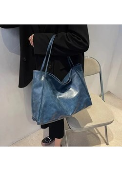 Klasyczna torba shopper - Niebieski ze sklepu Intimica.pl w kategorii Torby Shopper bag - zdjęcie 183554703