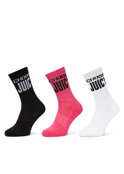 Zestaw 3 par wysokich skarpet damskich Juicy Couture Choose JCAXS125717 Kolorowy ze sklepu eobuwie.pl w kategorii Skarpetki damskie - zdjęcie 183555223