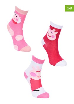 Peppa Pig Skarpety (3 pary) "Świnka Peppa" ze wzorem - id: 17096717 - marki Peppa Pig - 183556613 Peppa Pig Skarpety (3 pary) "Świnka Peppa" ze wzorem ze sklepu Limango Polska w kategorii Skarpetki dziecięce - zdjęcie 183556613