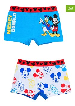 Disney Mickey Mouse Bokserki (2 pary) &quot;Myszka Miki&quot; w kolorze niebieskim ze wzorem ze sklepu Limango Polska w kategorii Majtki dziecięce - zdjęcie 183556641