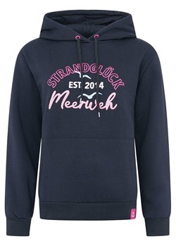 Zwillingsherz Bluza &quot;Meerweh&quot; w kolorze granatowo-różowym ze sklepu Limango Polska w kategorii Bluzy damskie - zdjęcie 183556704