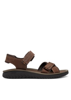 Sandały Clarks Wesley Shore 26182009 Brązowy ze sklepu eobuwie.pl w kategorii Sandały męskie - zdjęcie 183557411
