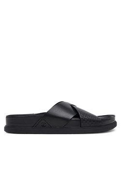 Klapki Clarks Torford Cross 26181382 Czarny ze sklepu eobuwie.pl w kategorii Klapki męskie - zdjęcie 183557423