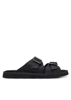 Klapki Clarks Solsbury Strap 26180885 Czarny ze sklepu eobuwie.pl w kategorii Klapki męskie - zdjęcie 183557521