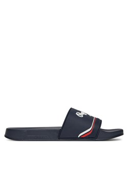 Klapki Pepe Jeans Slider Origin M PMS70160 Granatowy ze sklepu eobuwie.pl w kategorii Klapki męskie - zdjęcie 183557530