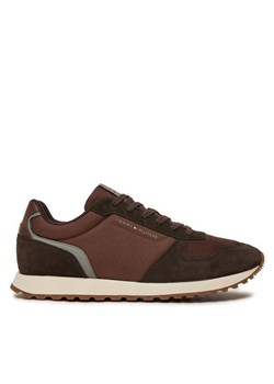 Tommy Hilfiger Sneakersy New Runner Eva Trainers FM0FM05454 Brązowy ze sklepu MODIVO w kategorii Buty sportowe męskie - zdjęcie 183558422