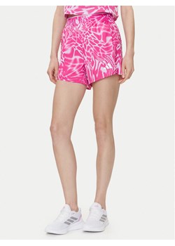adidas Szorty sportowe Train Essentials Allover Print Workout JE8692 Fioletowy Regular Fit ze sklepu MODIVO w kategorii Szorty - zdjęcie 183558470