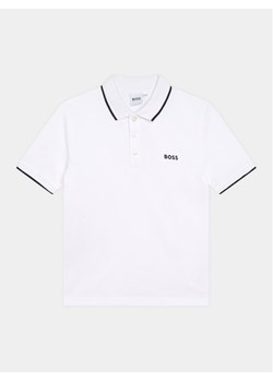 Boss Polo J25P26 M Biały Regular Fit ze sklepu MODIVO w kategorii T-shirty chłopięce - zdjęcie 183558524