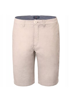 Bawełniane Męskie Krótkie Spodenki (Szorty) - Pako Jeans - Beż SPPJNSszortyMARIUSbz ze sklepu JegoSzafa.pl w kategorii Spodenki męskie - zdjęcie 183559863