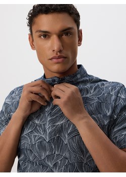 Reserved - Koszulka polo regular ze wzorem - granatowy ze sklepu Reserved w kategorii T-shirty męskie - zdjęcie 183560663