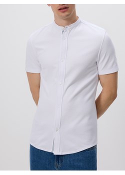 Reserved - Koszula super slim fit ze stójką - biały ze sklepu Reserved w kategorii Koszule męskie - zdjęcie 183560694