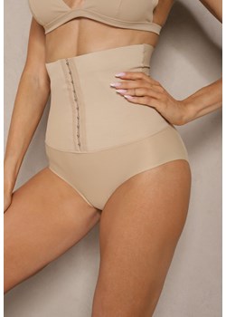 Beżowa Bielizna Modelująca Majtki Push Up z Wysokim Stanem Zinello ze sklepu renee.pl w kategorii Bielizna wyszczuplająca - zdjęcie 183561303
