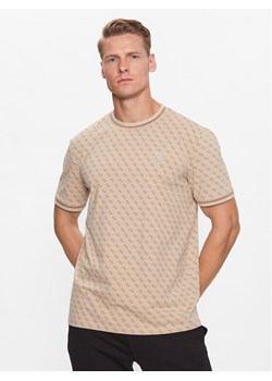 Guess T-Shirt Marshall Z2YI05 J1314 Beżowy Regular Fit ze sklepu MODIVO w kategorii T-shirty męskie - zdjęcie 183562271