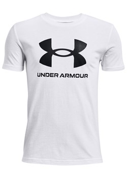 Under Armour T-Shirt Ua Sportstyle Logo 1363282 Biały Loose Fit ze sklepu MODIVO w kategorii T-shirty chłopięce - zdjęcie 183562323