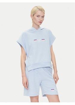Emporio Armani Underwear Bluza EW000498 AF10882 U9273 Błękitny Loose Fit ze sklepu MODIVO w kategorii Bluzy damskie - zdjęcie 183562372