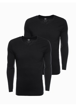 Zestaw longsleeve męski V-NECK - mix 2-pak V4 Z41 ze sklepu ombre w kategorii T-shirty męskie - zdjęcie 183563173