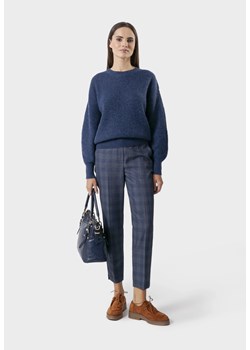 Granatowy sweter z wełną ze sklepu Molton w kategorii Swetry damskie - zdjęcie 183567450