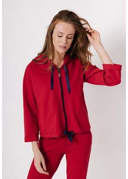 Bawełniana bluza w czerwonym kolorze ze sklepu Molton w kategorii Bluzy damskie - zdjęcie 183567891
