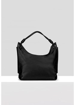 Duża czarna torebka z ozdobnym paskiem ze sklepu Molton w kategorii Torby Shopper bag - zdjęcie 183568561