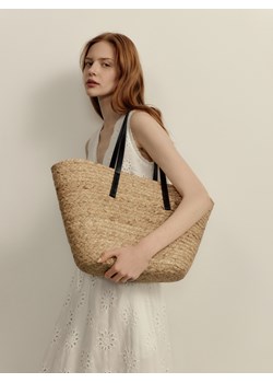 Reserved - Pleciona torebka koszyk - czarny ze sklepu Reserved w kategorii Torby Shopper bag - zdjęcie 183568963