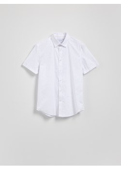 Reserved - Bawełniana koszula slim fit - biały ze sklepu Reserved w kategorii Koszule męskie - zdjęcie 183571704
