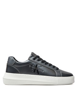 Sneakersy Calvin Klein Jeans Chunky Cupsole Laceup Lth Ml Mtl YW0YW01517 Czarny ze sklepu eobuwie.pl w kategorii Buty sportowe damskie - zdjęcie 183572783