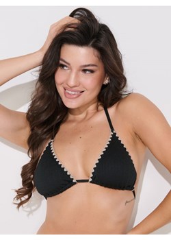 Sinsay - Góra od bikini z dekoracyjnym brzegiem - czarny - id: 848CX-99X - marki Sinsay - 183575463 Sinsay - Góra od bikini z dekoracyjnym brzegiem - czarny ze sklepu Sinsay w kategorii Stroje kąpielowe - zdjęcie 183575463