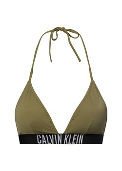Calvin Klein Damski stanik bikini - usztywniany Kobiety Sztuczne włókno khaki jednolity ze sklepu vangraaf w kategorii Stroje kąpielowe - zdjęcie 183575481
