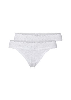 Stringi w 2-paku Kobiety biały jednolity ze sklepu vangraaf w kategorii Majtki damskie - zdjęcie 183575544