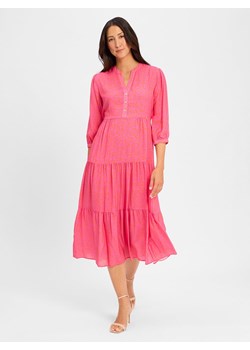 Marie Lund Sukienka damska Kobiety wiskoza wyrazisty róż wzorzysty ze sklepu vangraaf w kategorii Sukienki - zdjęcie 183575563