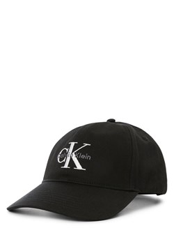 Calvin Klein Jeans Czapka męska - Monologo Embrodery Mężczyźni Bawełna czarny jednolity ze sklepu vangraaf w kategorii Czapki z daszkiem męskie - zdjęcie 183575570