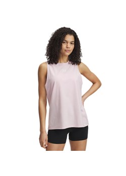 Damski top z nadrukiem Under Armour UA Rival Muscle Tank - różowy ze sklepu Sportstylestory.com w kategorii Bluzki damskie - zdjęcie 183577011