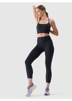 Damskie legginsy treningowe 4F 4FRSS25TFTIF308 - czarne ze sklepu Sportstylestory.com w kategorii Spodnie damskie - zdjęcie 183577144