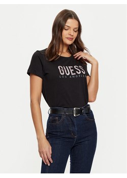 Guess T-Shirt W5RI19 I3Z14 Czarny Regular Fit ze sklepu MODIVO w kategorii Bluzki damskie - zdjęcie 183578122