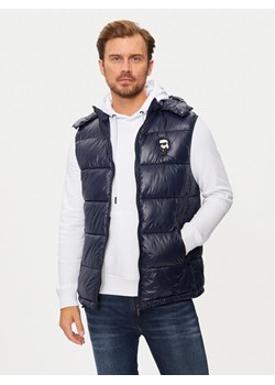 KARL LAGERFELD Kamizelka 505023 544590 Granatowy Slim Fit ze sklepu MODIVO w kategorii Kamizelki męskie - zdjęcie 183578193