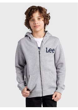 Lee Bluza LEE0009 Szary Regular Fit ze sklepu MODIVO w kategorii Bluzy chłopięce - zdjęcie 183578223